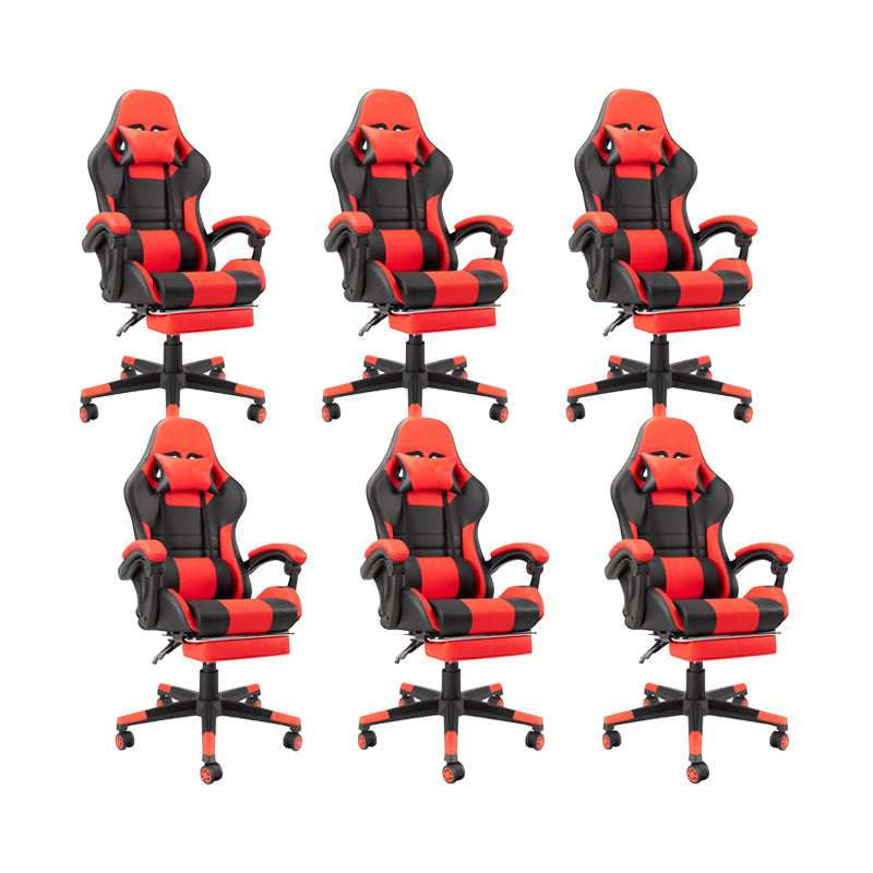 Modern Desk Chair Lether Gaming Chair High-Back Chair with Wheels