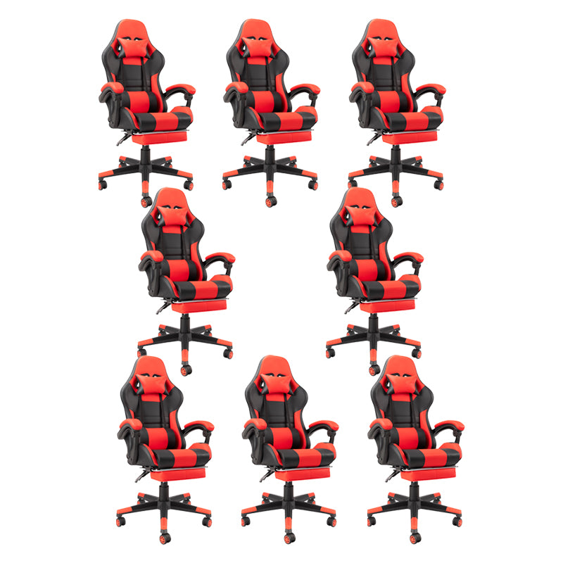 Modern Desk Chair Lether Gaming Chair High-Back Chair with Wheels