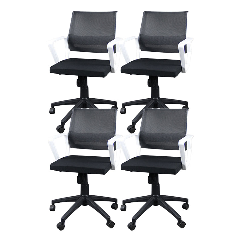 Contemporary Ergonomic Office Chair Mid-Back Adjustable Desk Chair