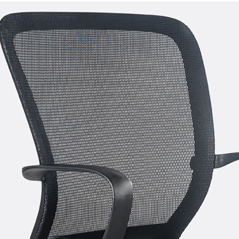 Contemporary Arm Chair Fixed Arms Mid-back Mesh Office Chair