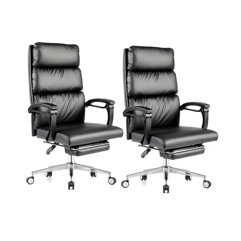 Black Contemporary Executive Chair Slide Tufted Managers Chair