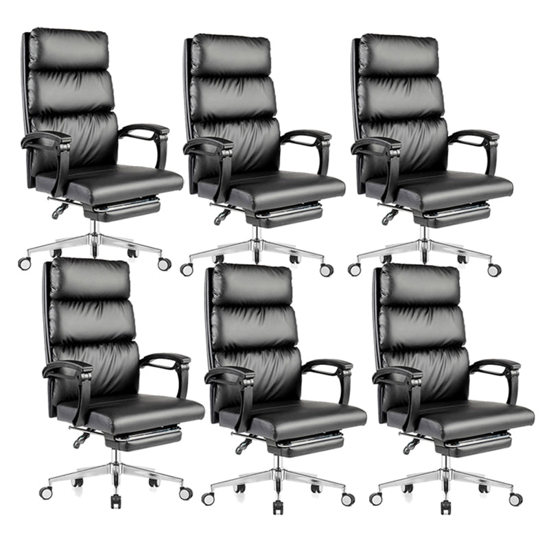 Black Contemporary Executive Chair Slide Tufted Managers Chair