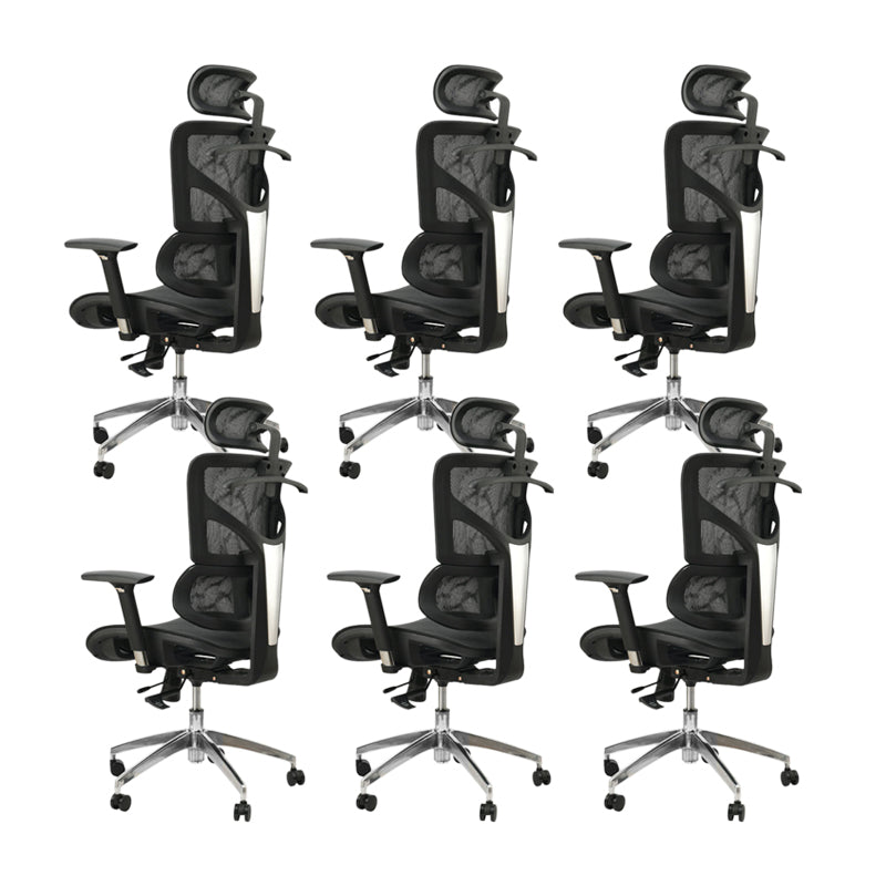 Contemporary Office Chair High-Back Adjustable Back Height Desk Chair