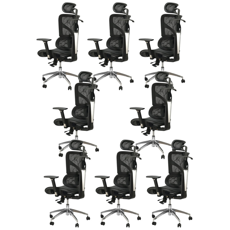 Contemporary Office Chair High-Back Adjustable Back Height Desk Chair