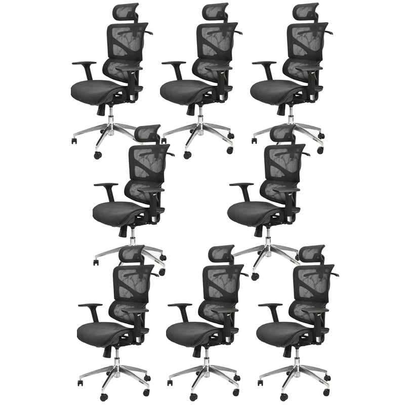 Contemporary Office Chair High-Back Adjustable Back Height Desk Chair