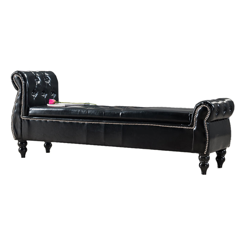 Upholstered Rectangle Entryway Bench Cushioned Seating Bench with Legs