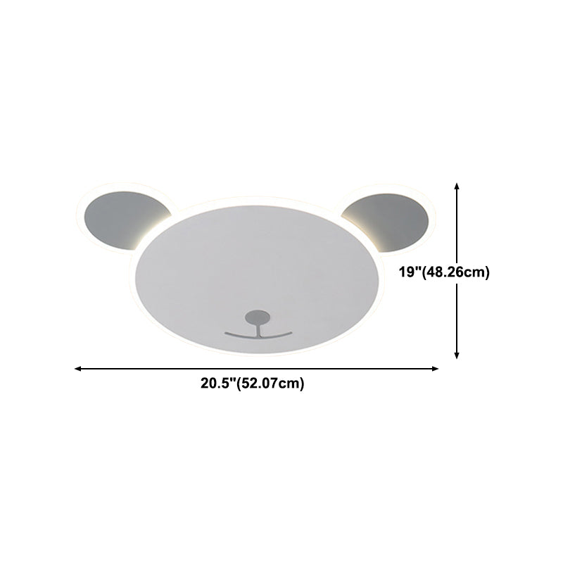 LED Flush Mount Lighting Modern Ceiling Light White for Bedroom