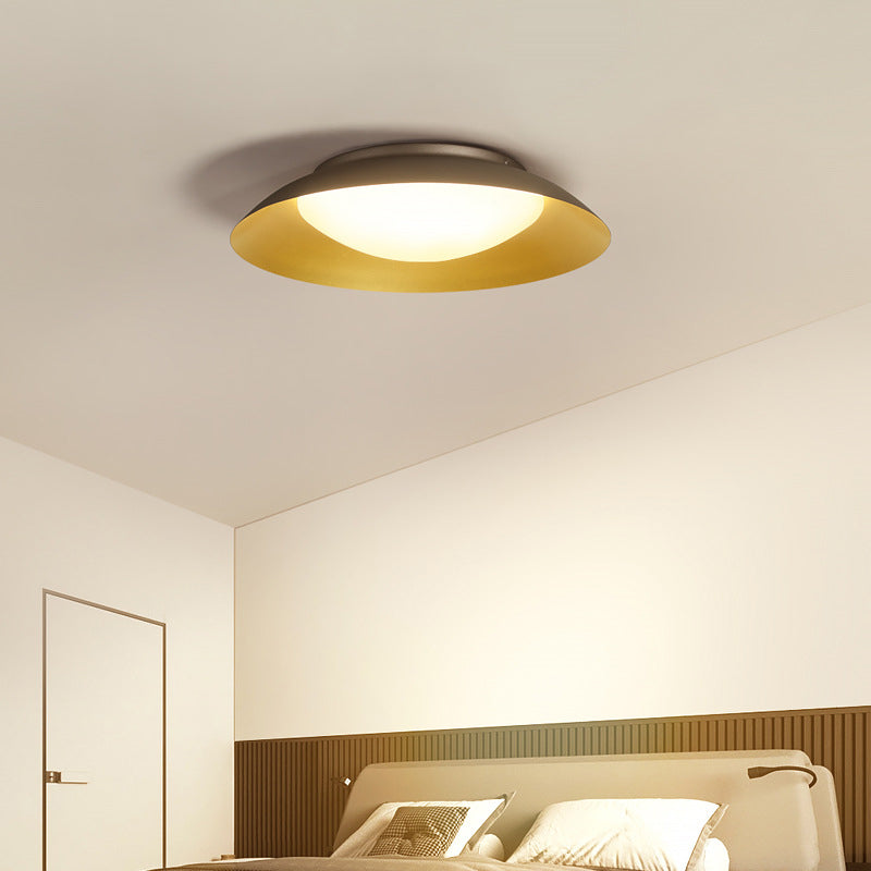 Modernism Ceiling Light Gray/Coffee Flush Mount Lighting for Hallway