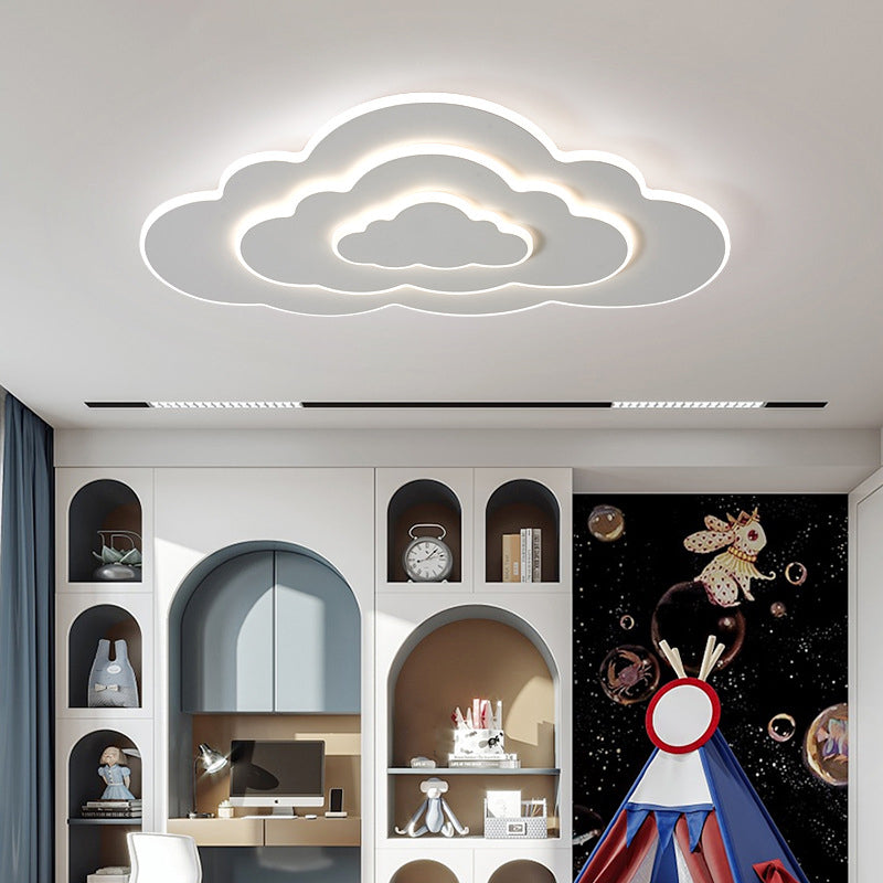 Modern Cloud Shape Ceiling Mount Light Fixture 3 Lights Ceiling Mounted Light