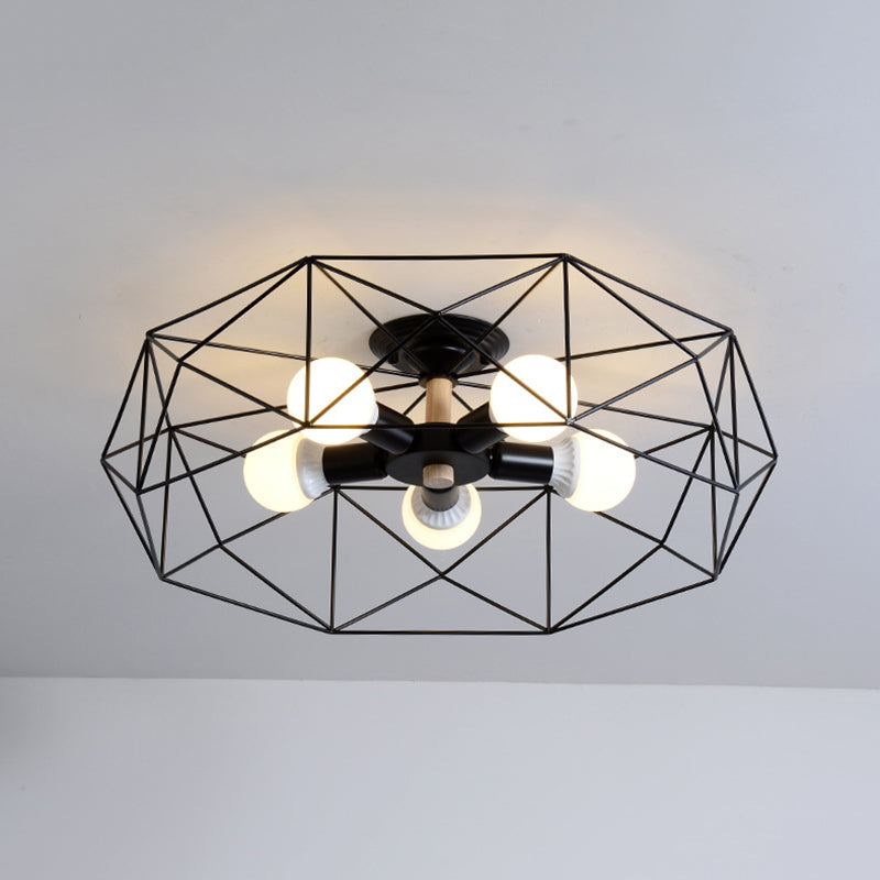 Modern Flush Mount Metal Multiple-Light Flush Mount Ceiling Light