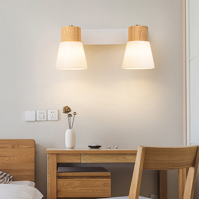 Cone Shape Wall Mount Light Fixture Modern Sconce Lamp for Wash Room