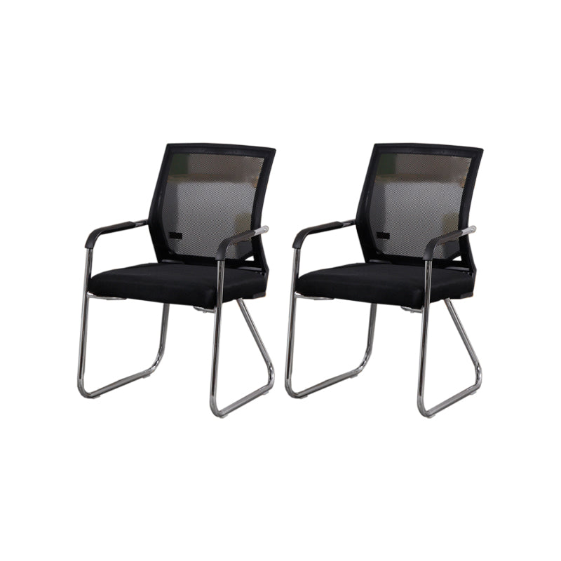 CorLiving Workspace Modern Office Chair Black Mid-Back Mesh Desk Chair