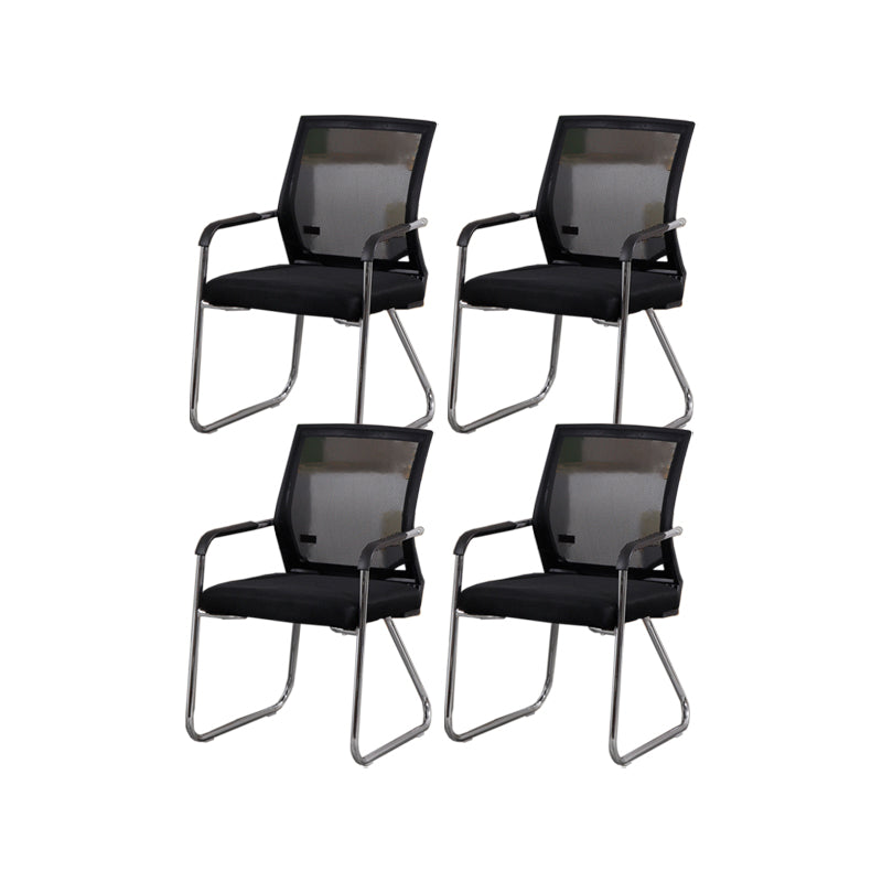 CorLiving Workspace Modern Office Chair Black Mid-Back Mesh Desk Chair