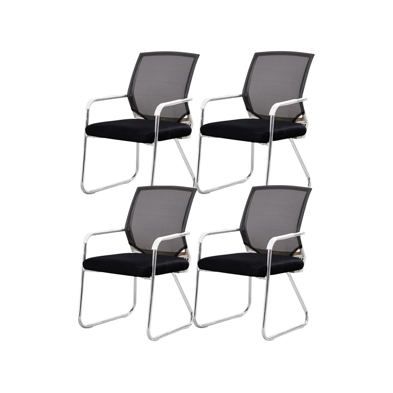 CorLiving Workspace Modern Office Chair Black Mid-Back Mesh Desk Chair