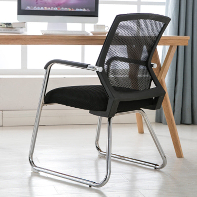 CorLiving Workspace Modern Office Chair Black Mid-Back Mesh Desk Chair