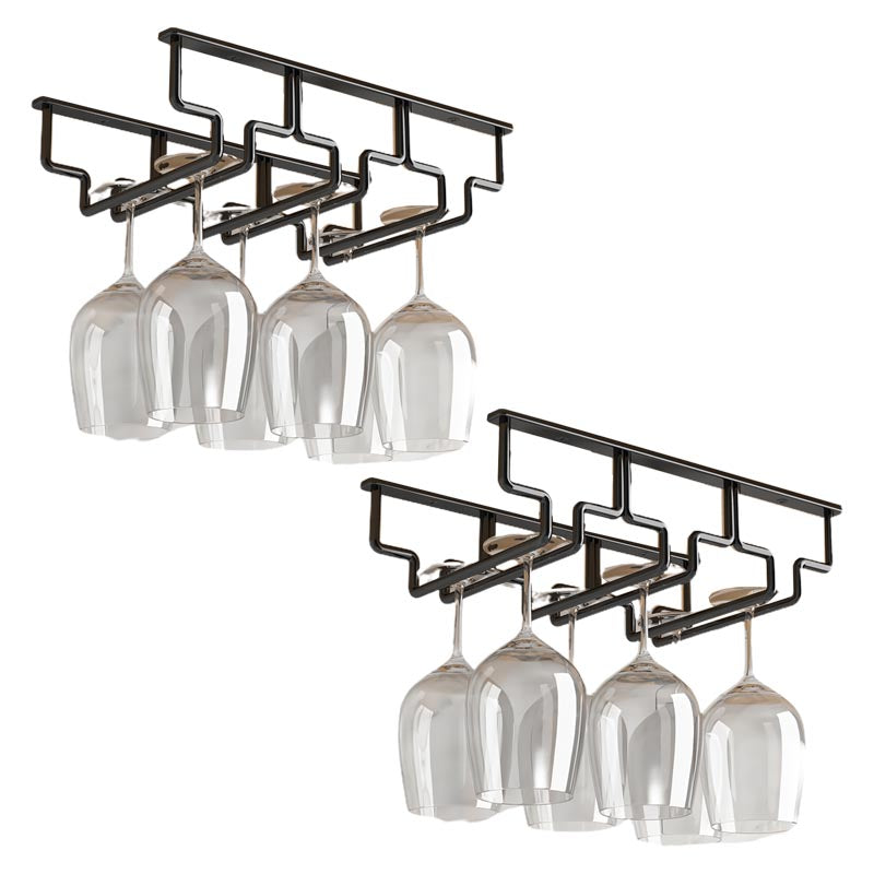 Contemporary Metal Glass & Stemware Holder Hanging Wine Glass Rack