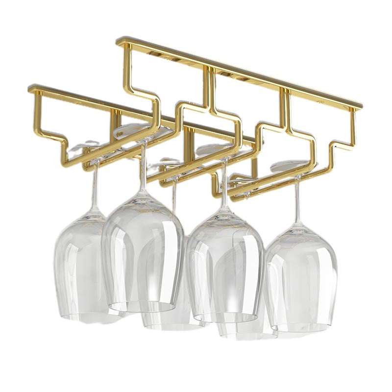 Contemporary Metal Glass & Stemware Holder Hanging Wine Glass Rack