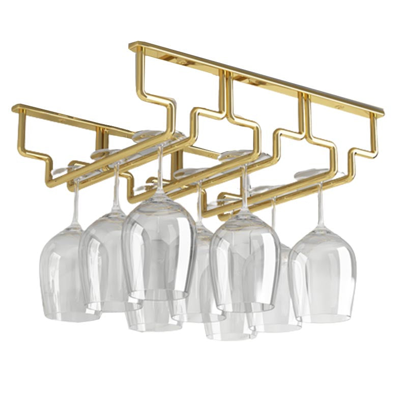 Contemporary Metal Glass & Stemware Holder Hanging Wine Glass Rack