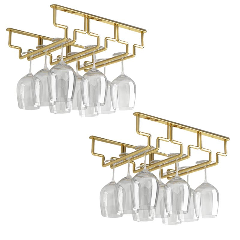 Contemporary Metal Glass & Stemware Holder Hanging Wine Glass Rack