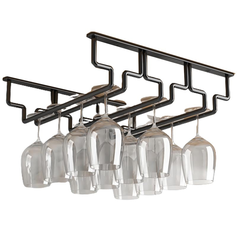 Contemporary Metal Glass & Stemware Holder Hanging Wine Glass Rack