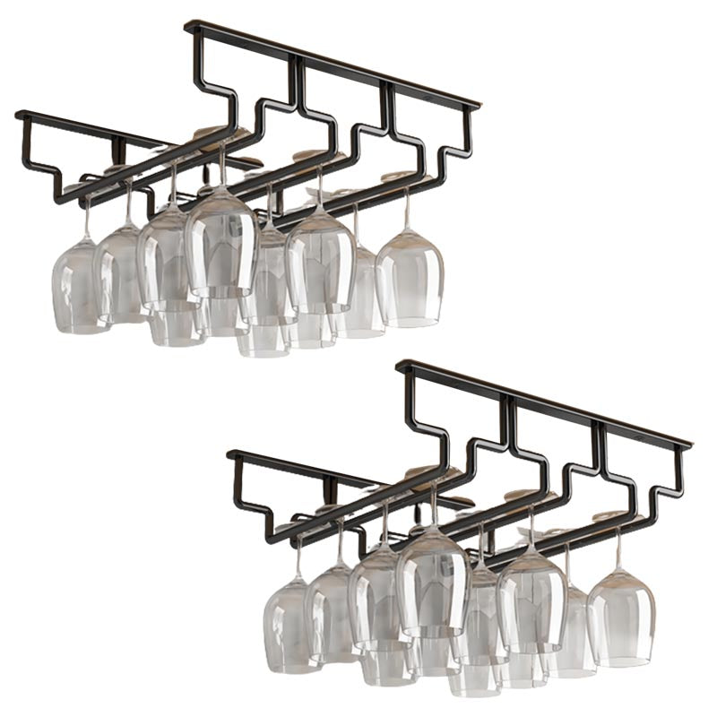 Contemporary Metal Glass & Stemware Holder Hanging Wine Glass Rack