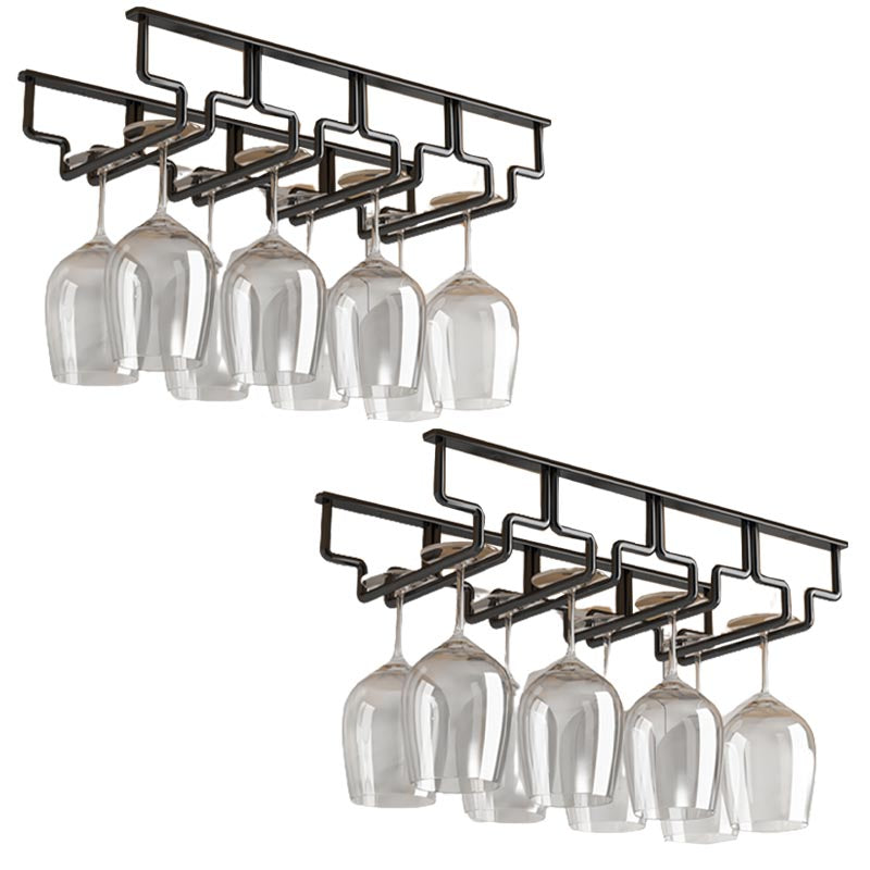 Contemporary Metal Glass & Stemware Holder Hanging Wine Glass Rack