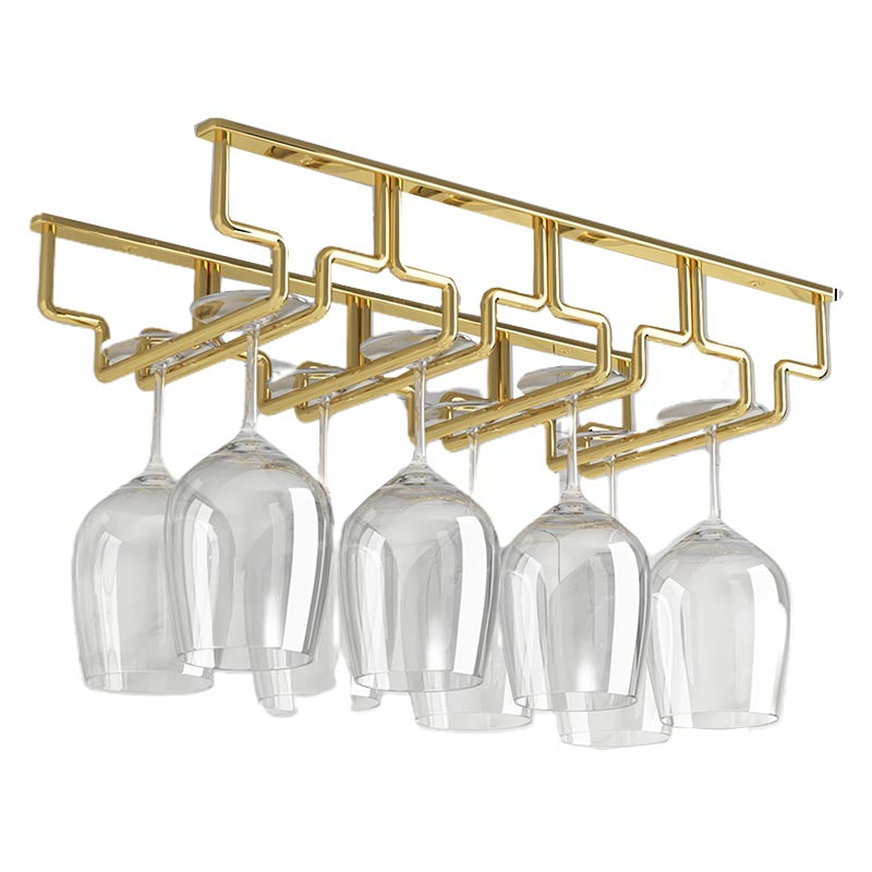 Contemporary Metal Glass & Stemware Holder Hanging Wine Glass Rack