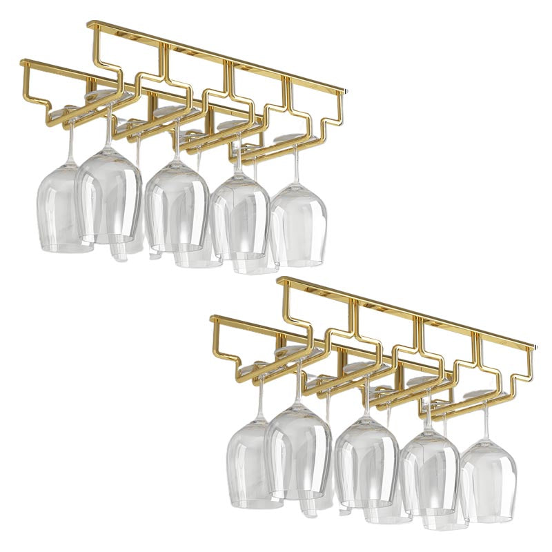 Contemporary Metal Glass & Stemware Holder Hanging Wine Glass Rack