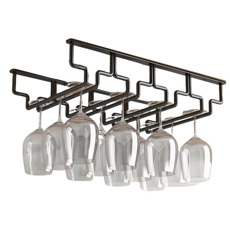 Contemporary Metal Glass & Stemware Holder Hanging Wine Glass Rack