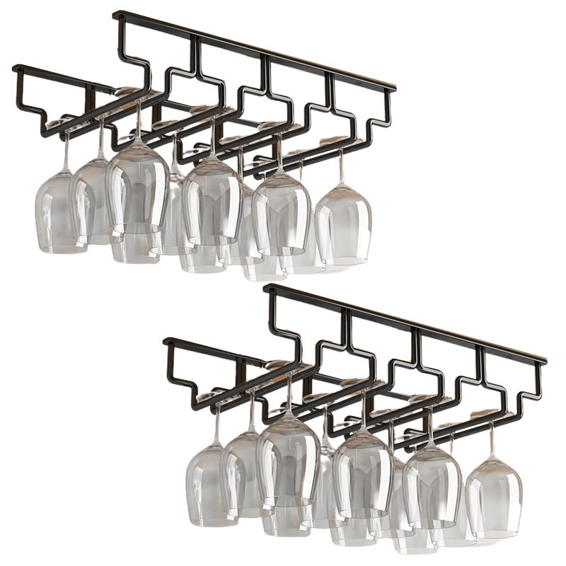 Contemporary Metal Glass & Stemware Holder Hanging Wine Glass Rack