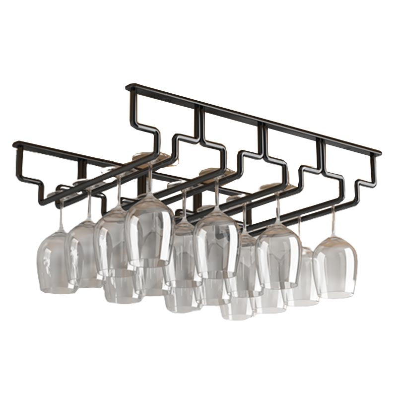 Contemporary Metal Glass & Stemware Holder Hanging Wine Glass Rack