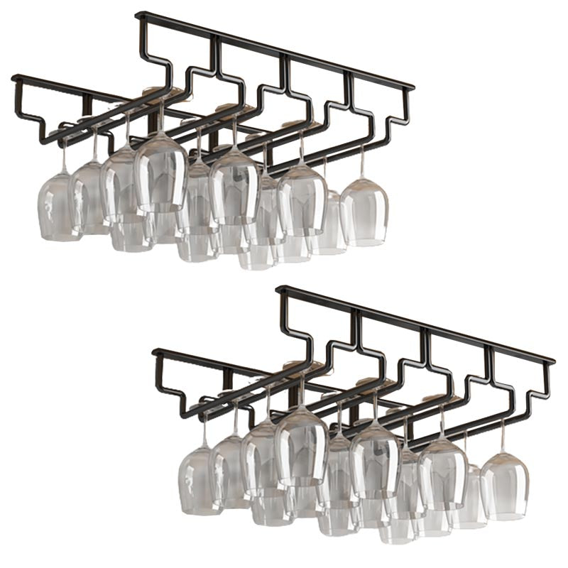 Contemporary Metal Glass & Stemware Holder Hanging Wine Glass Rack