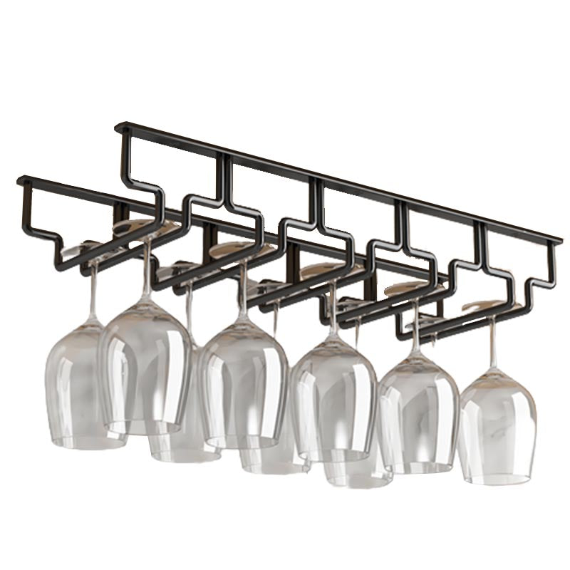 Contemporary Metal Glass & Stemware Holder Hanging Wine Glass Rack