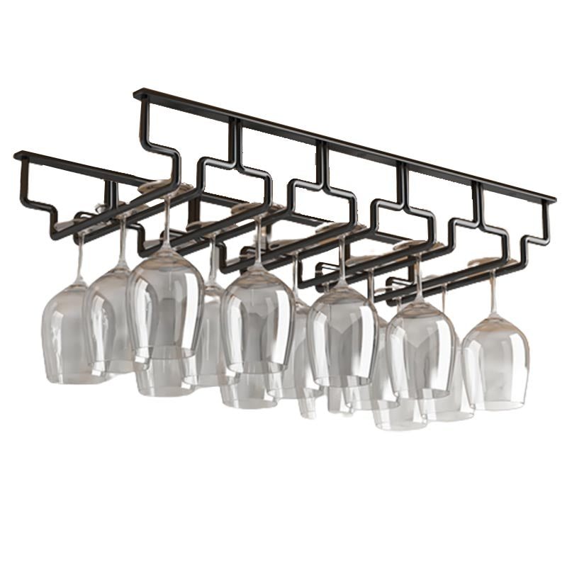 Contemporary Metal Glass & Stemware Holder Hanging Wine Glass Rack