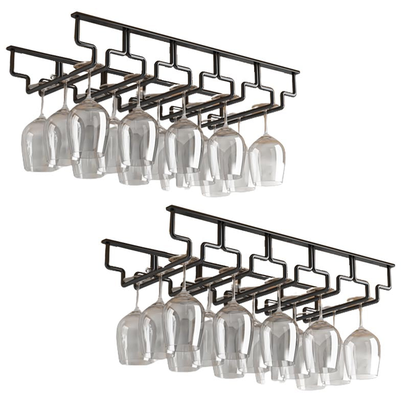 Contemporary Metal Glass & Stemware Holder Hanging Wine Glass Rack