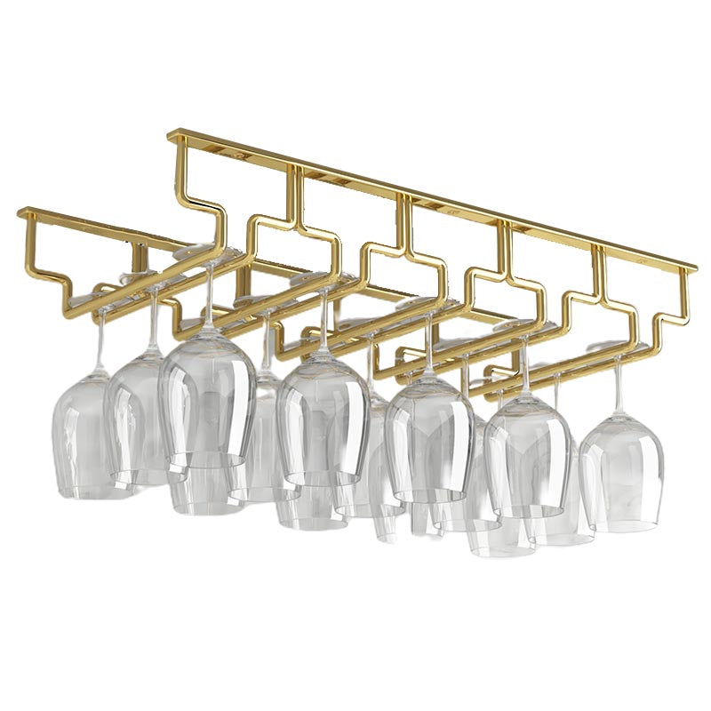 Contemporary Metal Glass & Stemware Holder Hanging Wine Glass Rack