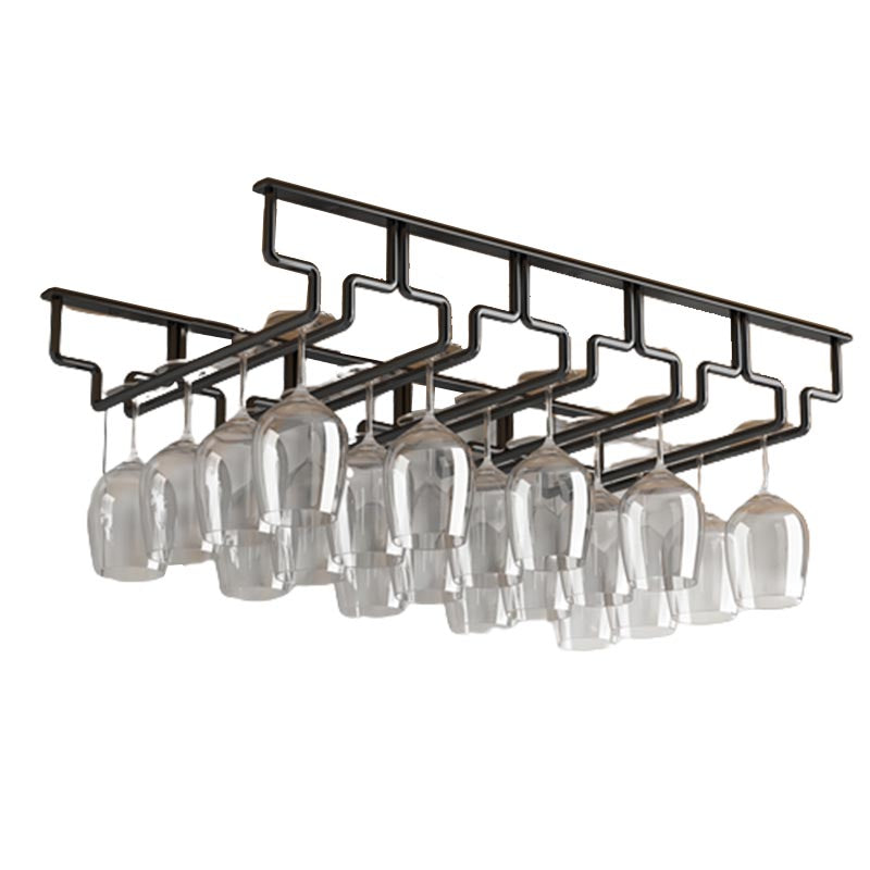 Contemporary Metal Glass & Stemware Holder Hanging Wine Glass Rack