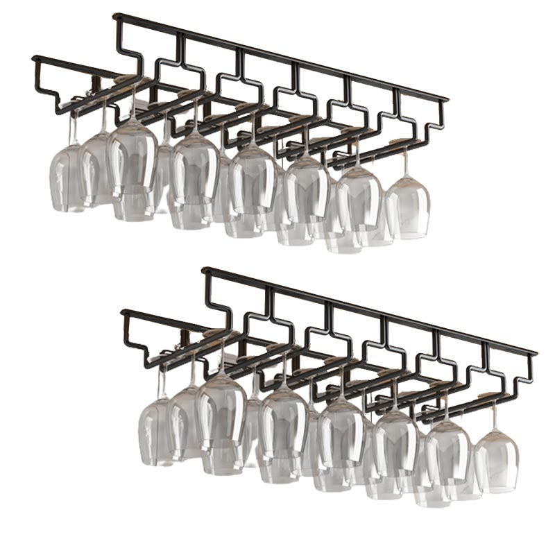 Contemporary Metal Glass & Stemware Holder Hanging Wine Glass Rack