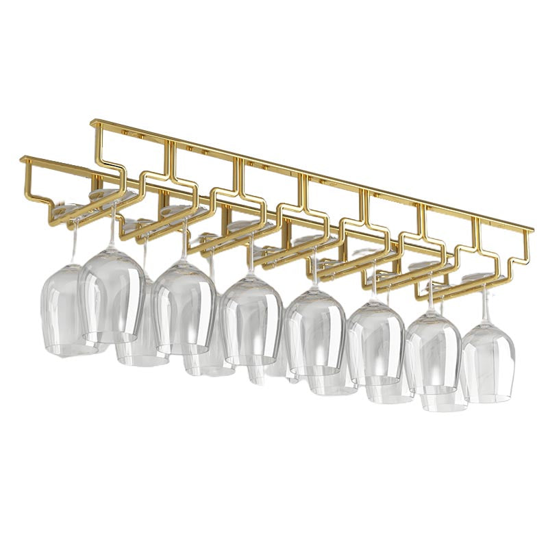 Contemporary Metal Glass & Stemware Holder Hanging Wine Glass Rack