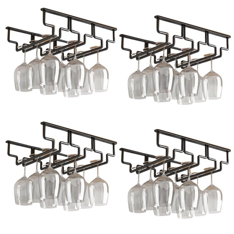 Contemporary Metal Glass & Stemware Holder Hanging Wine Glass Rack