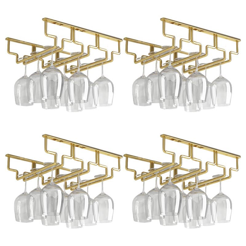 Contemporary Metal Glass & Stemware Holder Hanging Wine Glass Rack