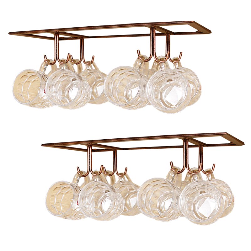 Metal Hanging Glass & Stemware Holder Modern Wine Glass Rack