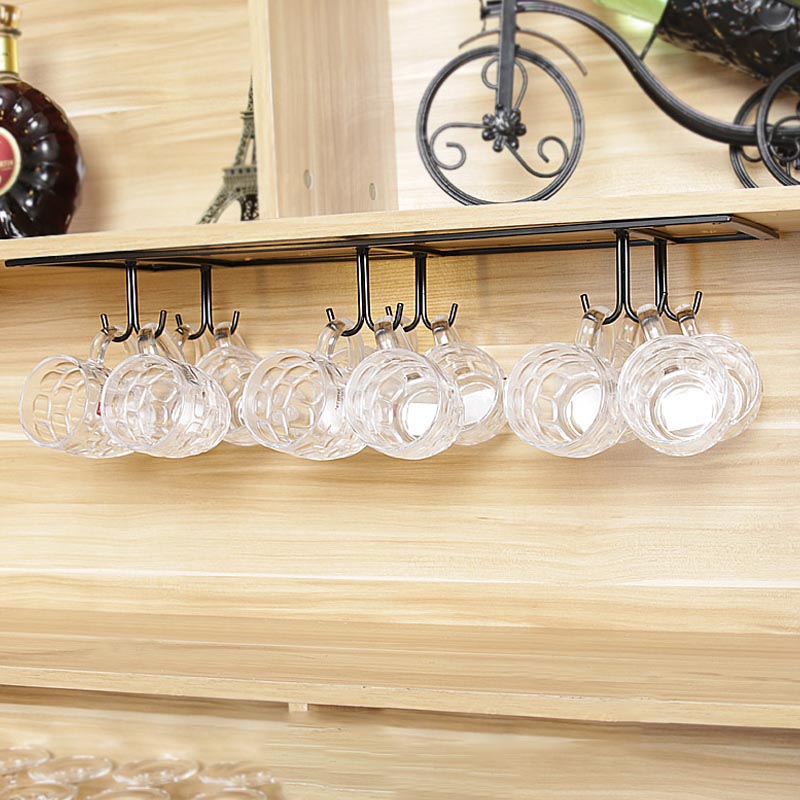 Metal Hanging Glass & Stemware Holder Modern Wine Glass Rack