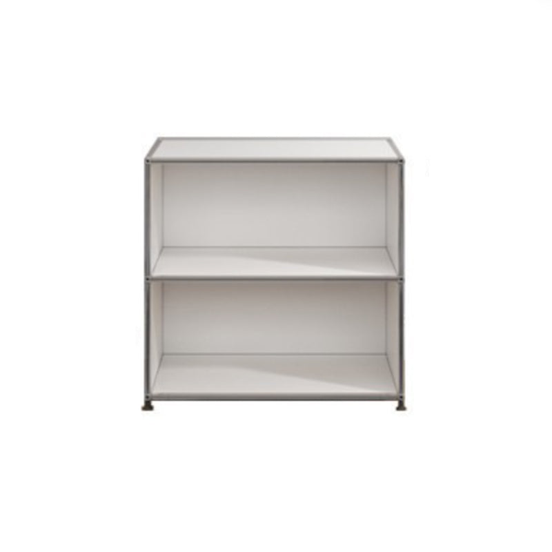 White Metal Sideboard with Drawers Modern Indoor Dining Buffet