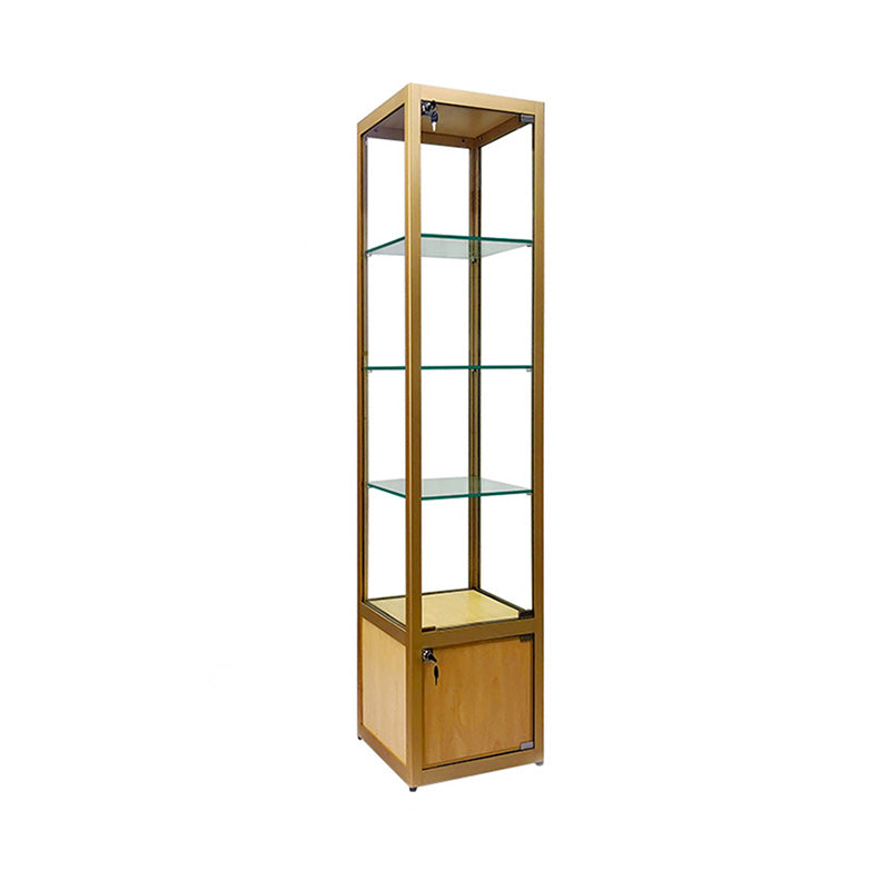 Modern Curio Cabinets Glass Display Cabinet with Locking Doors