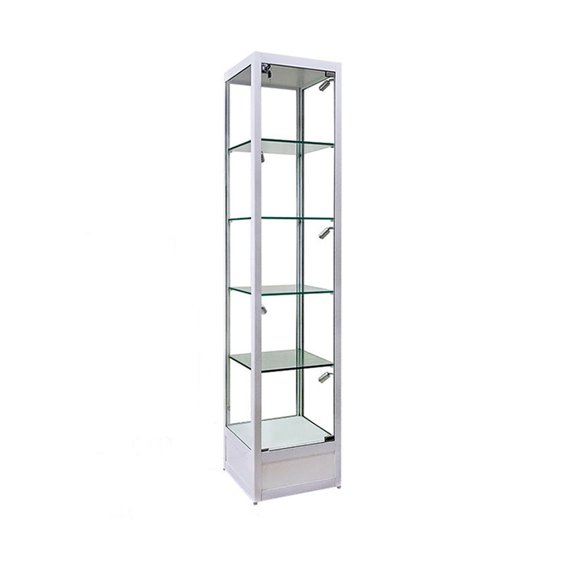 Modern Curio Cabinets Glass Display Cabinet with Locking Doors