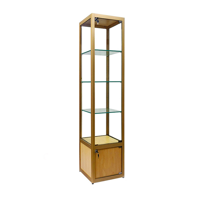 Modern Curio Cabinets Glass Display Cabinet with Locking Doors