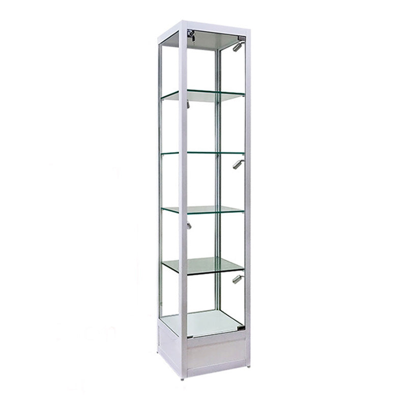 Modern Curio Cabinets Glass Display Cabinet with Locking Doors