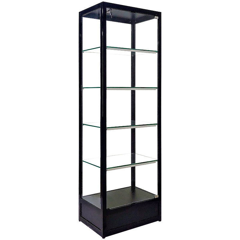 Modern Curio Cabinets Glass Display Cabinet with Locking Doors