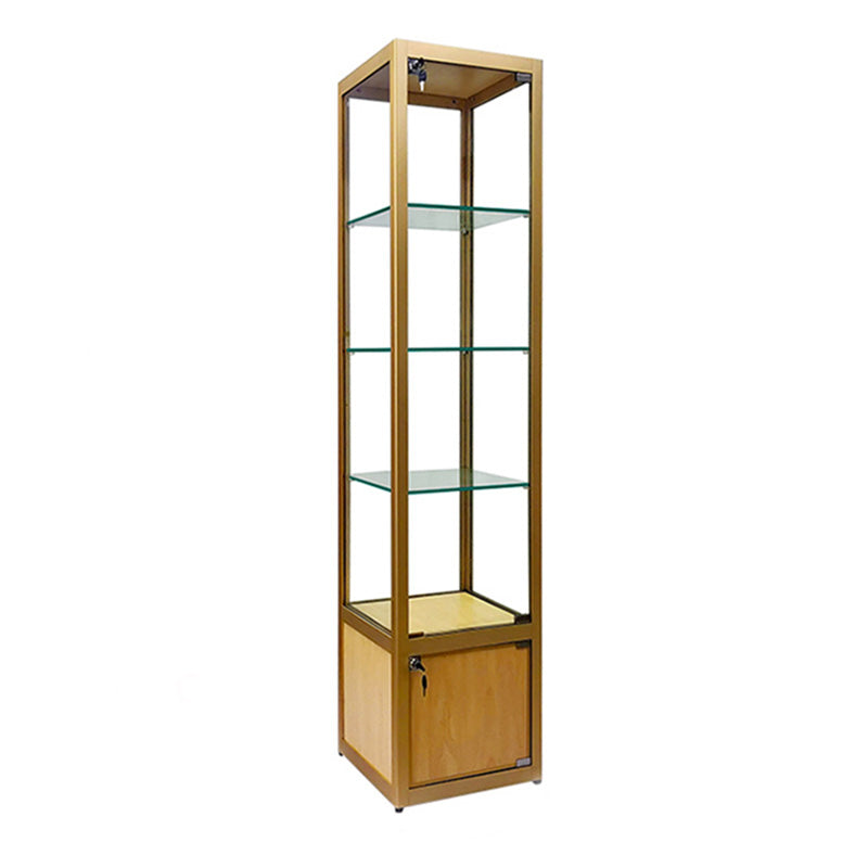 Modern Curio Cabinets Glass Display Cabinet with Locking Doors